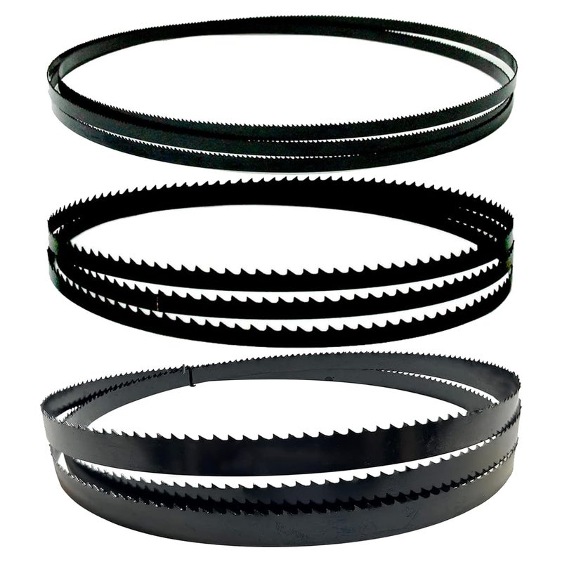 FOXBC 93-1/2 Inch Bandsaw Blades Assortment for Woodworking, Band Saw Blades for Delta, Grizzly, Rikon, Sears Craftsman, Jet, Shop Fox and Rockwell 14" Band Saw - 3 Pack - Image 1